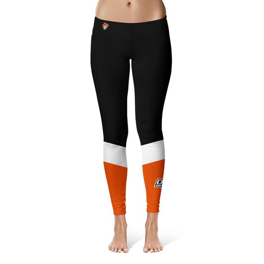 Women's Vive La Fete  Black/Orange Oklahoma State Cowboys Color Block Yoga Leggings