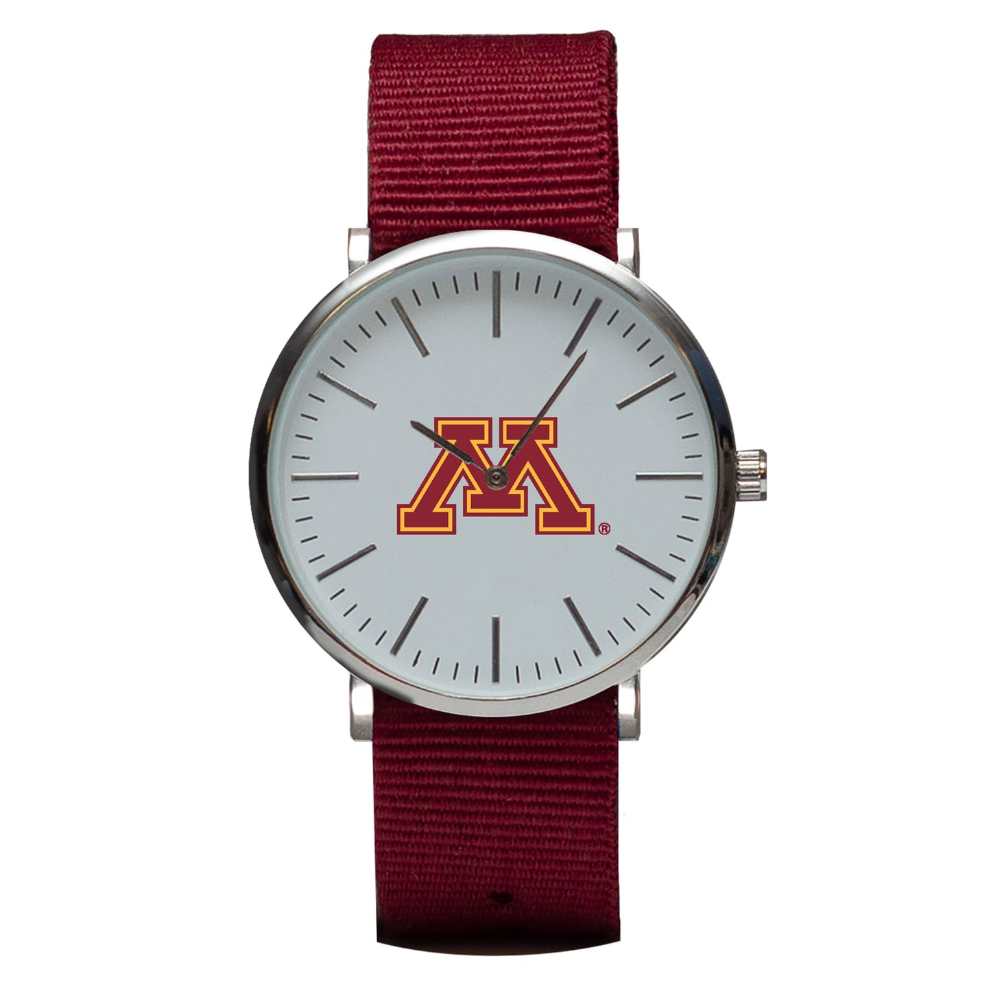 Maroon Minnesota Golden Gophers Stitch Nylon Strap Watch