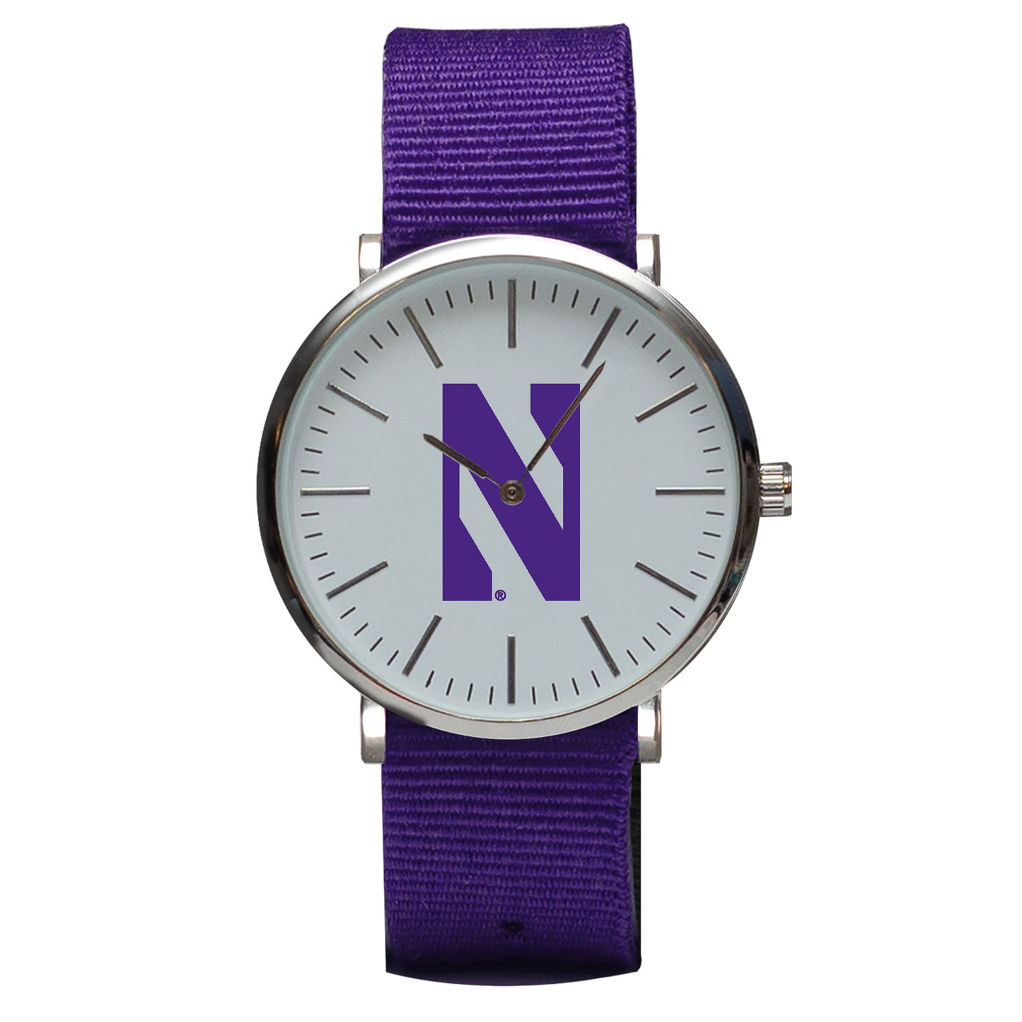 Purple Northwestern Wildcats Stitch Nylon Strap Watch