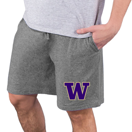 Men's Concepts Sport  Charcoal Washington Huskies Quest Knit Jam Shorts