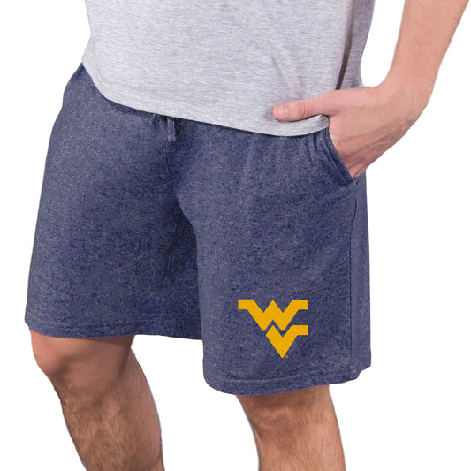 Men's Concepts Sport  Navy West Virginia Mountaineers Quest Knit Jam Shorts