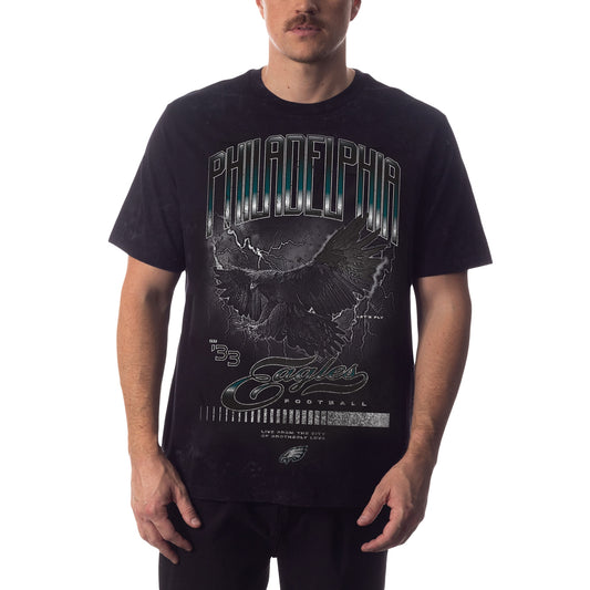 Unisex The Wild Collective Black Philadelphia Eagles Tour Band T-Shirt