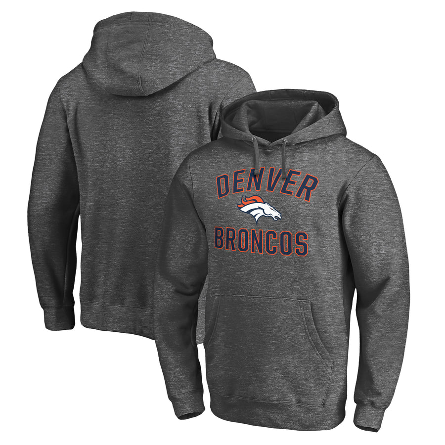Men's Charcoal Denver Broncos Victory Arch Pullover Hoodie