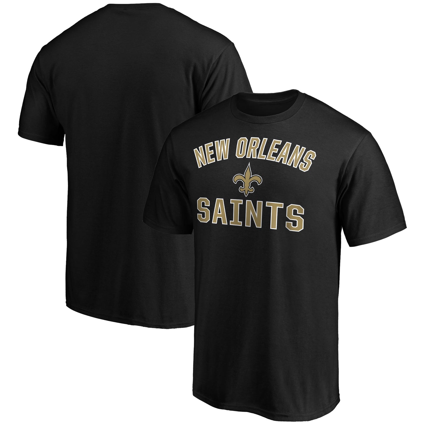 Men's  Black New Orleans Saints Victory Arch T-Shirt