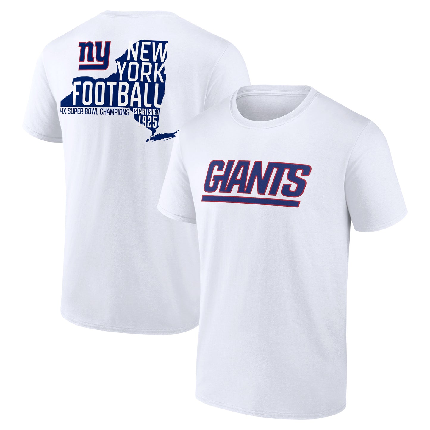 Men's  White New York Giants Hot Shot T-Shirt
