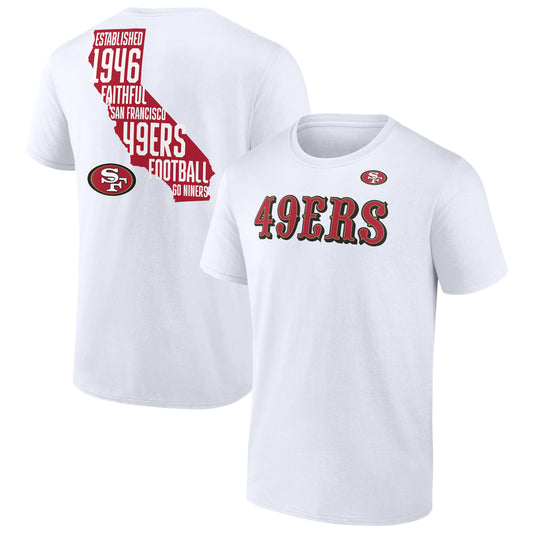 Men's  White San Francisco 49ers Hot Shot T-Shirt