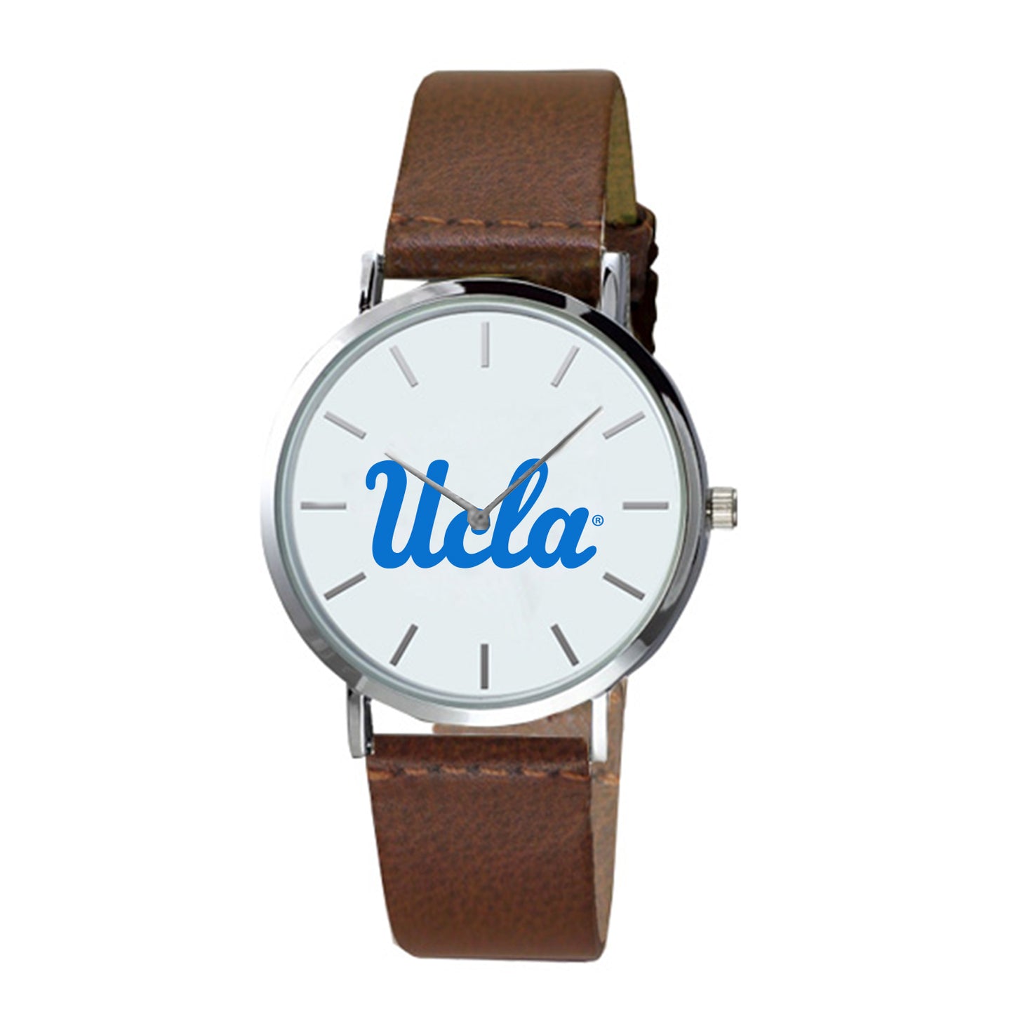 Men's Brown UCLA Bruins Plexus Leather Watch