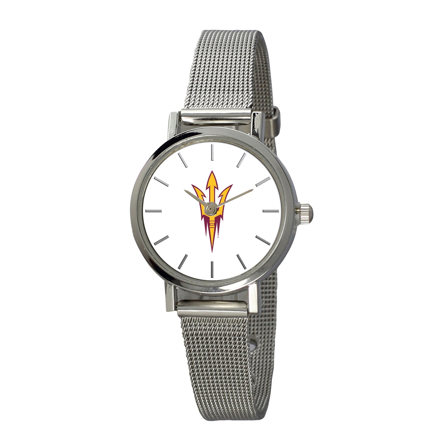 Women's Silver Arizona State Sun Devils Plexus Stainless Steel Watch