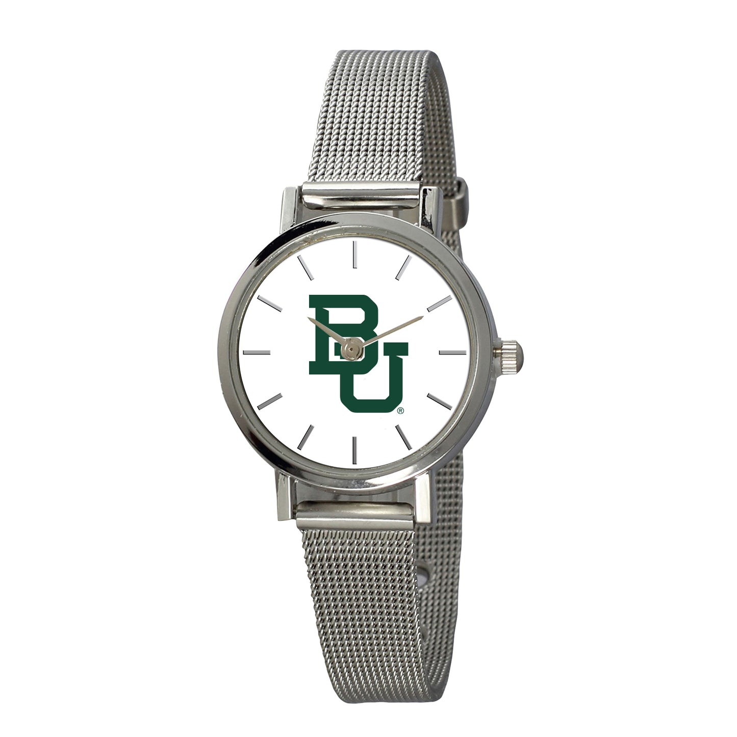 Women's Silver Baylor Bears Plexus Stainless Steel Watch