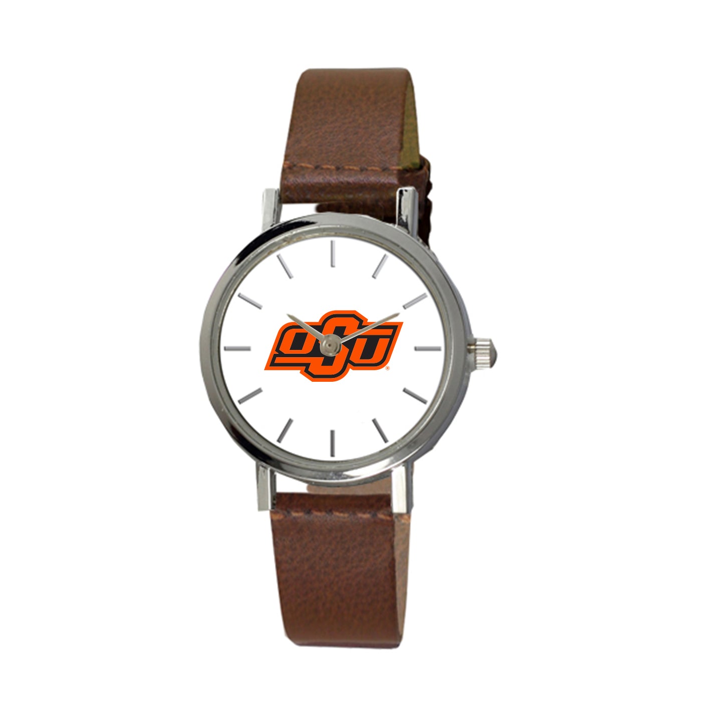 Women's Brown Oklahoma State Cowboys Plexus Leather Watch