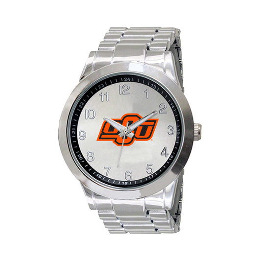 Men's Silver Oklahoma State Cowboys Integris Stainless Steel Watch