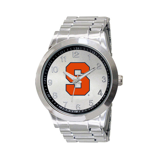 Men's Silver Syracuse Orange Integris Stainless Steel Watch