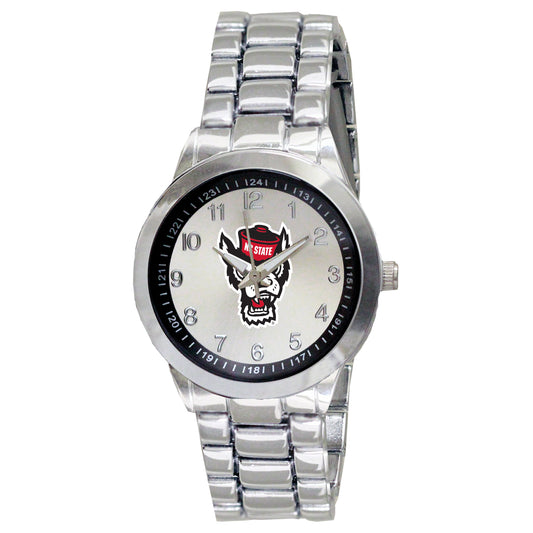 Women's Silver NC State Wolfpack Integris Stainless Steel Watch