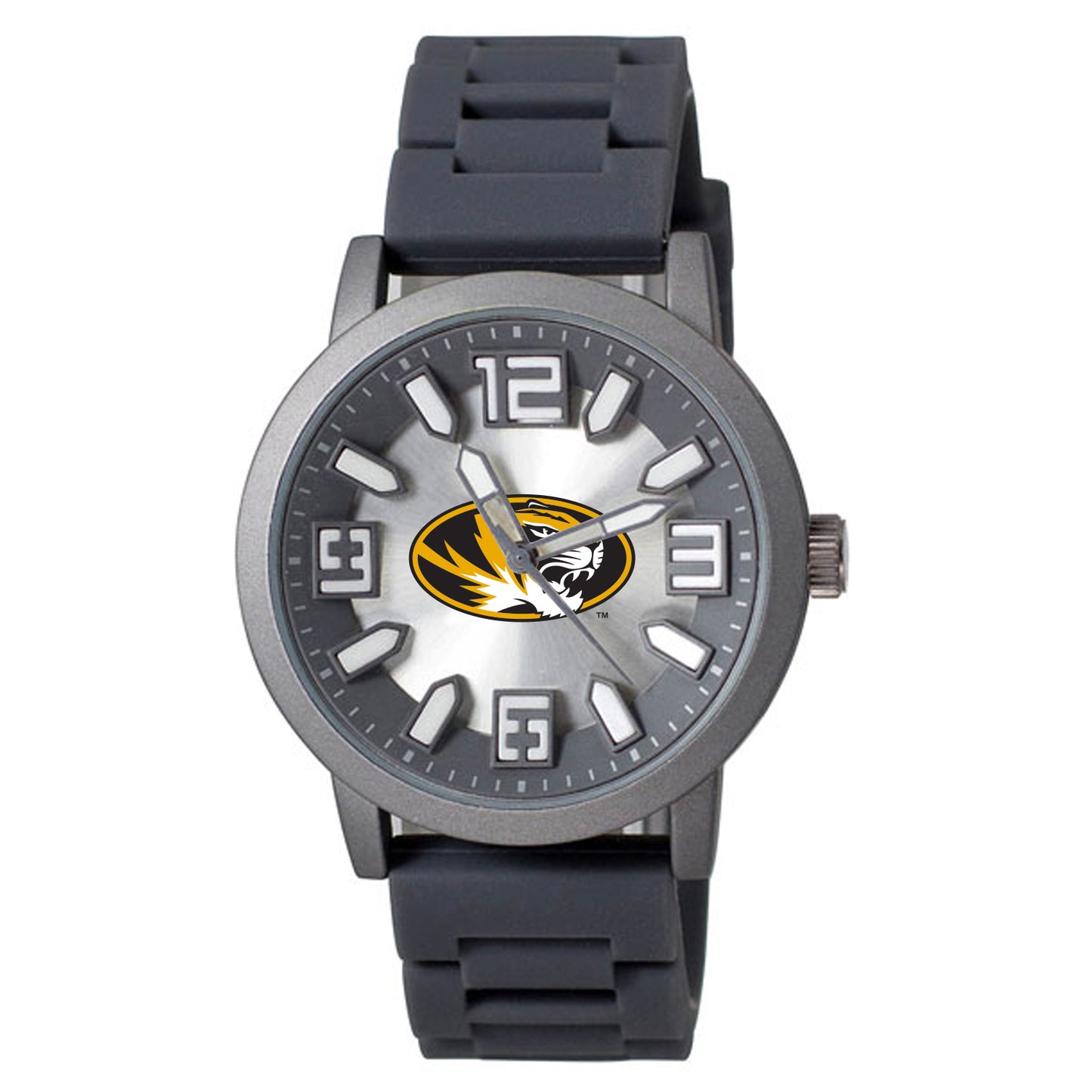 Men's Black Missouri Tigers Enigma Silicone Strap Watch