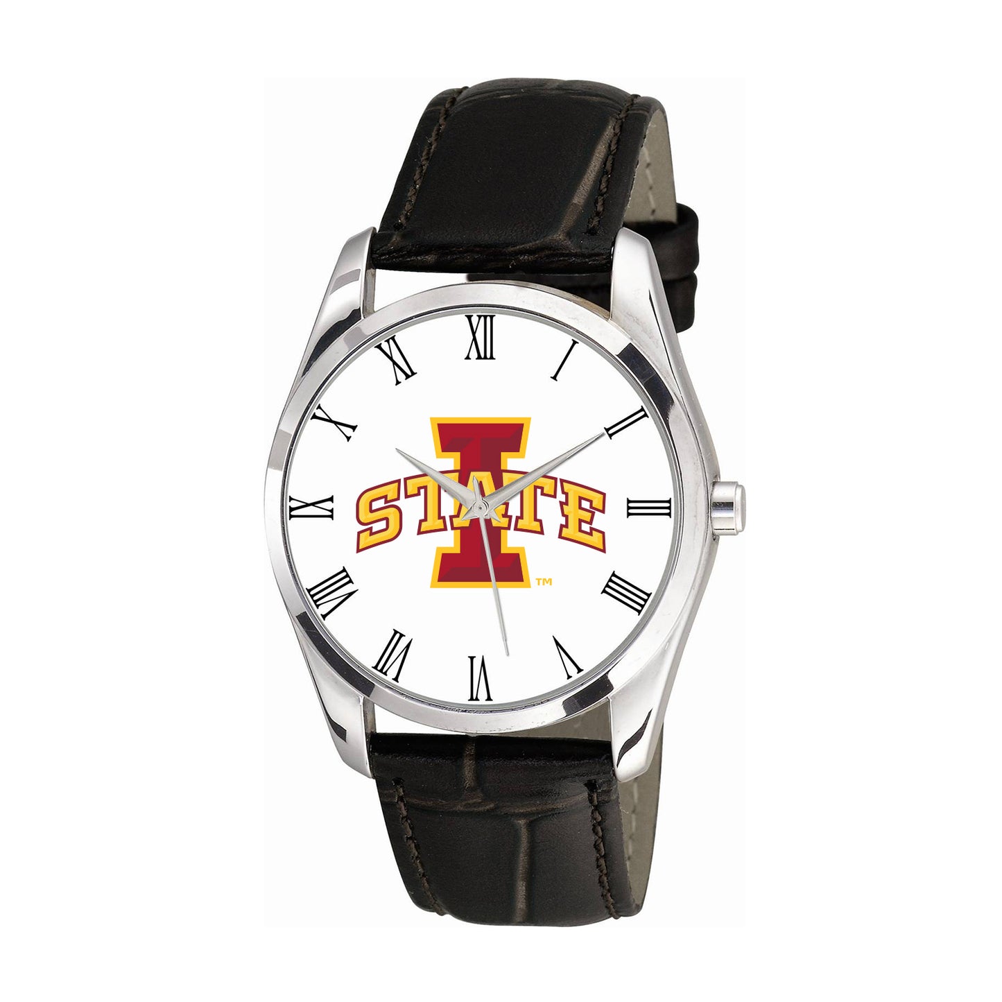 Women's Black Iowa State Cyclones Berkeley Leather Watch
