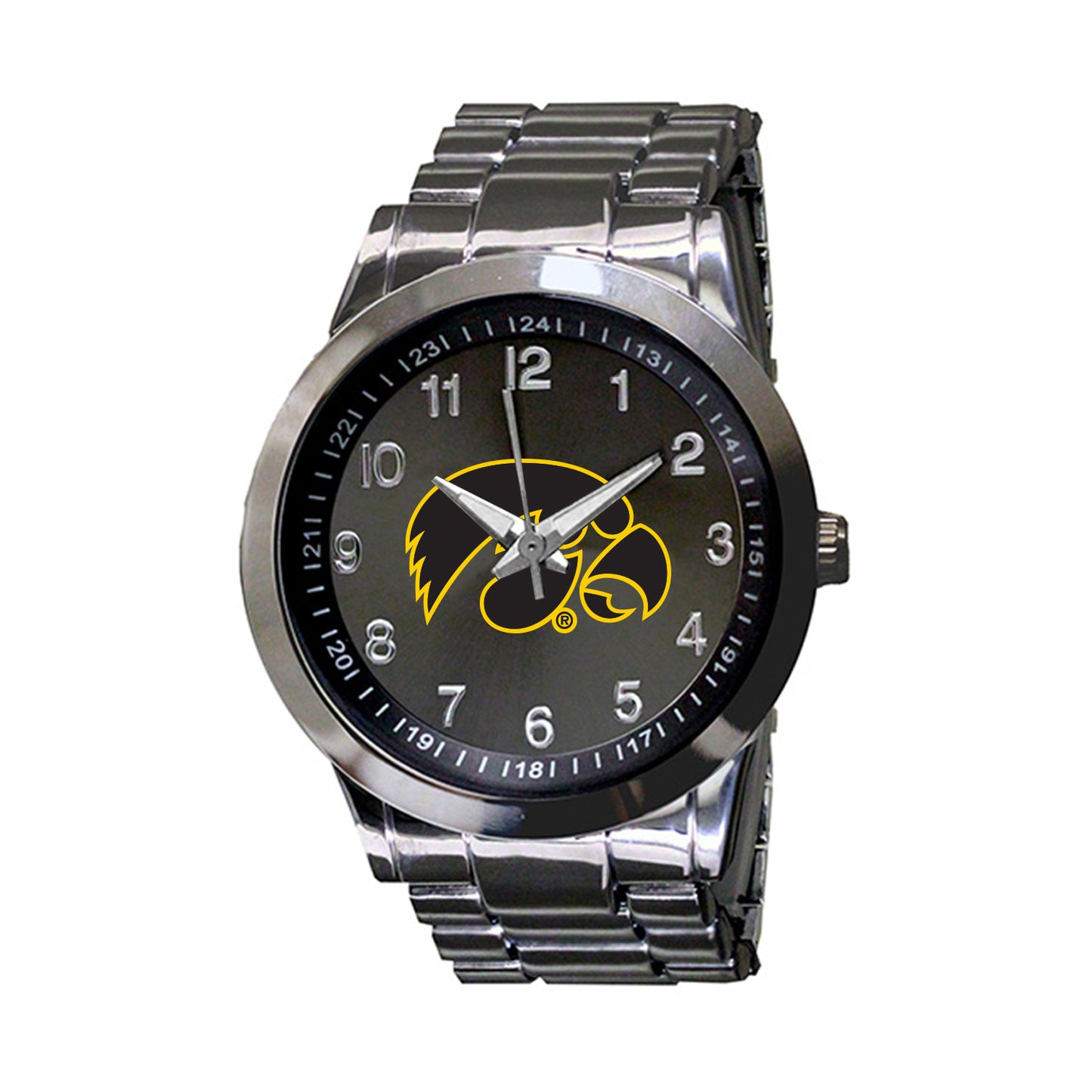 Men's Gunmetal Iowa Hawkeyes Integris Stainless Steel Watch