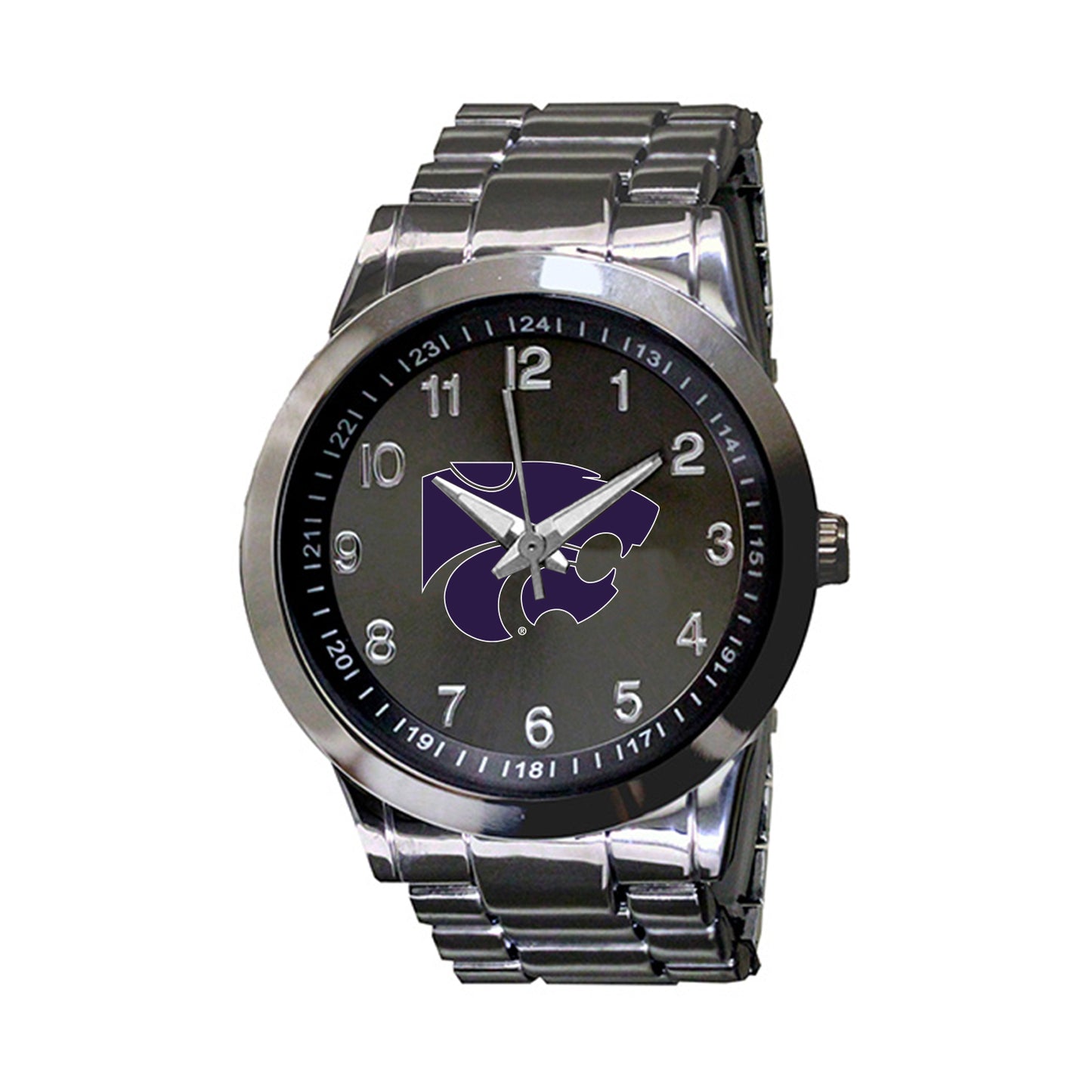 Men's Gunmetal Kansas State Wildcats Integris Stainless Steel Watch