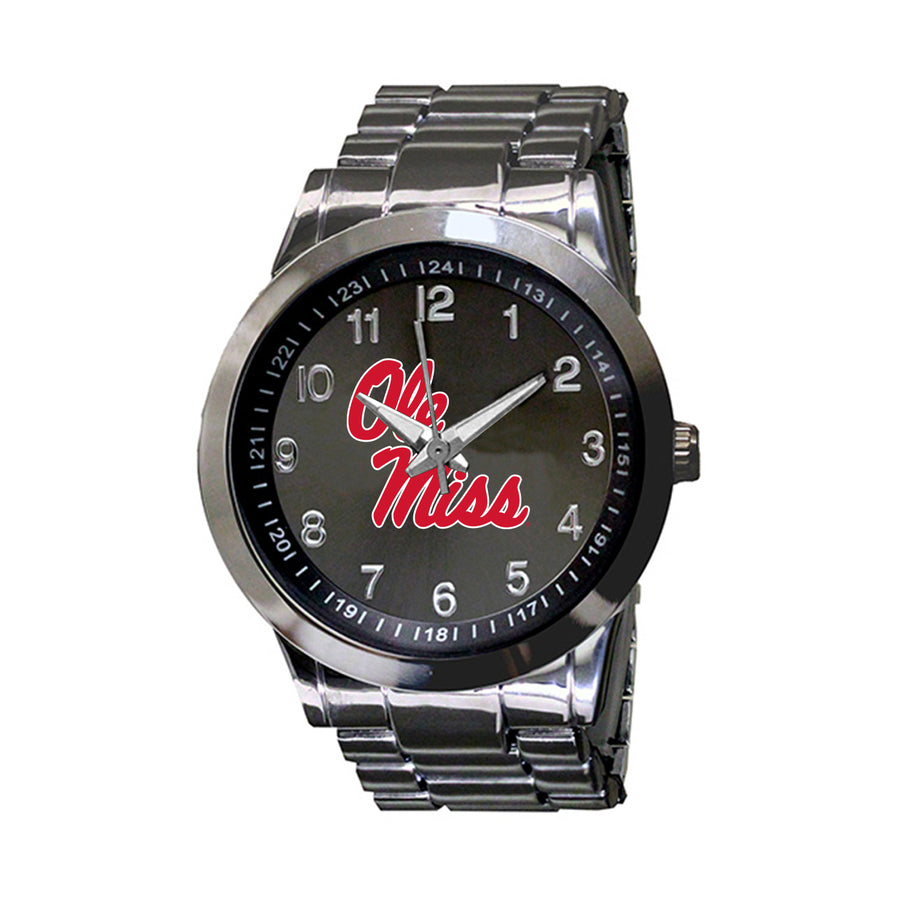 Men's Gunmetal Ole Miss Rebels Integris Stainless Steel Watch