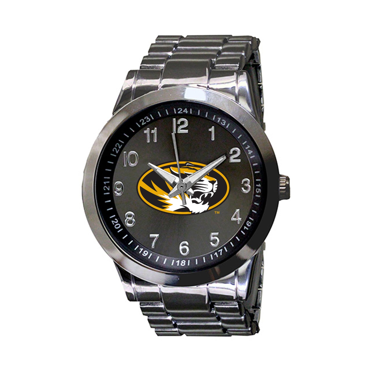 Men's Gunmetal Missouri Tigers Integris Stainless Steel Watch