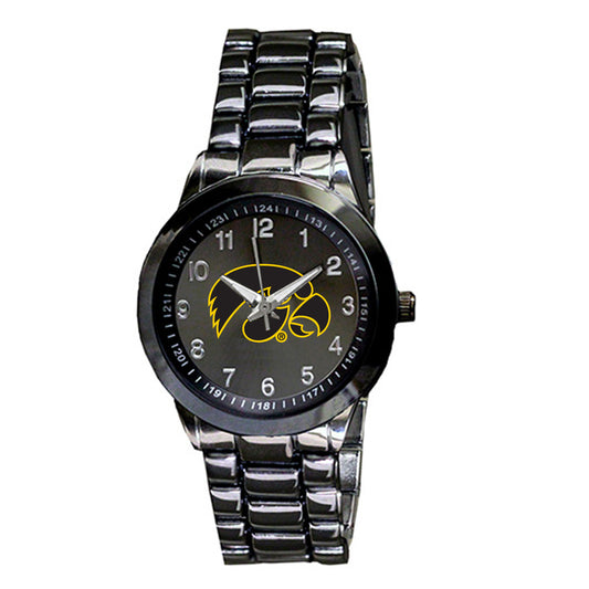 Women's Gunmetal Iowa Hawkeyes Integris Stainless Steel Watch