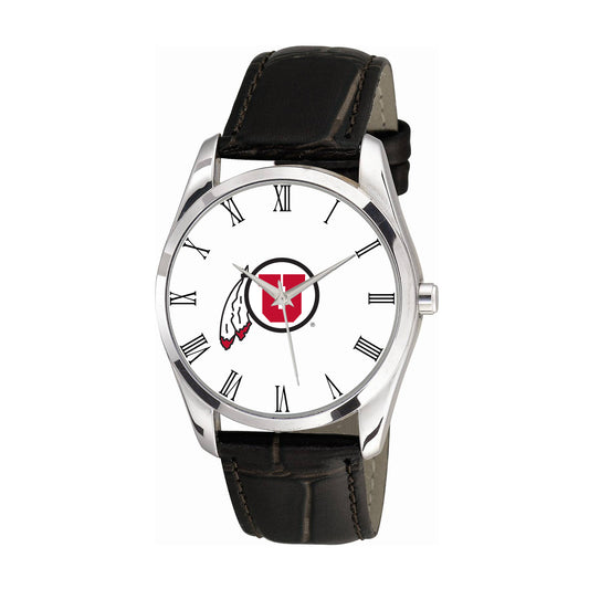 Women's Black Utah Utes Berkeley Leather Watch