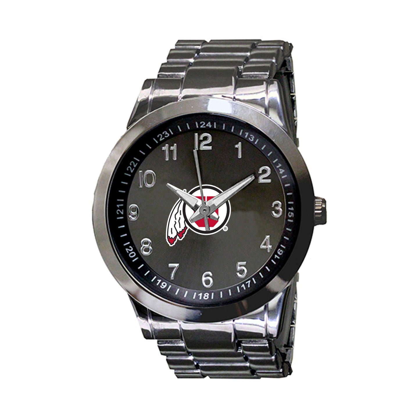 Men's Gunmetal Utah Utes Integris Stainless Steel Watch