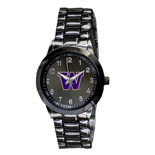 Women's Gunmetal Washington Huskies Integris Stainless Steel Watch