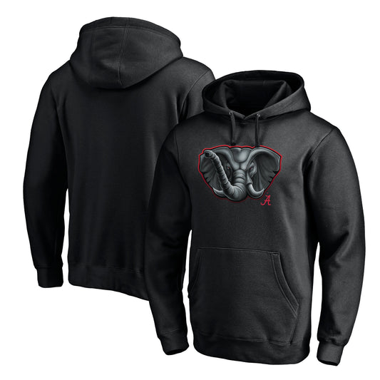 Men's Black Alabama Crimson Tide Midnight Mascot Pullover Hoodie