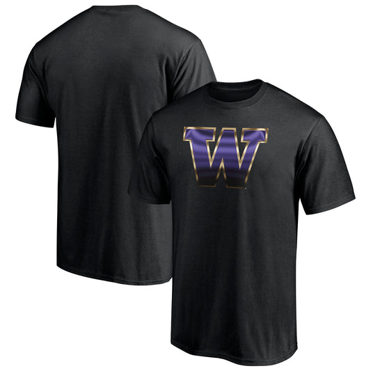 Men's  Black Washington Huskies Midnight Mascot T-Shirt