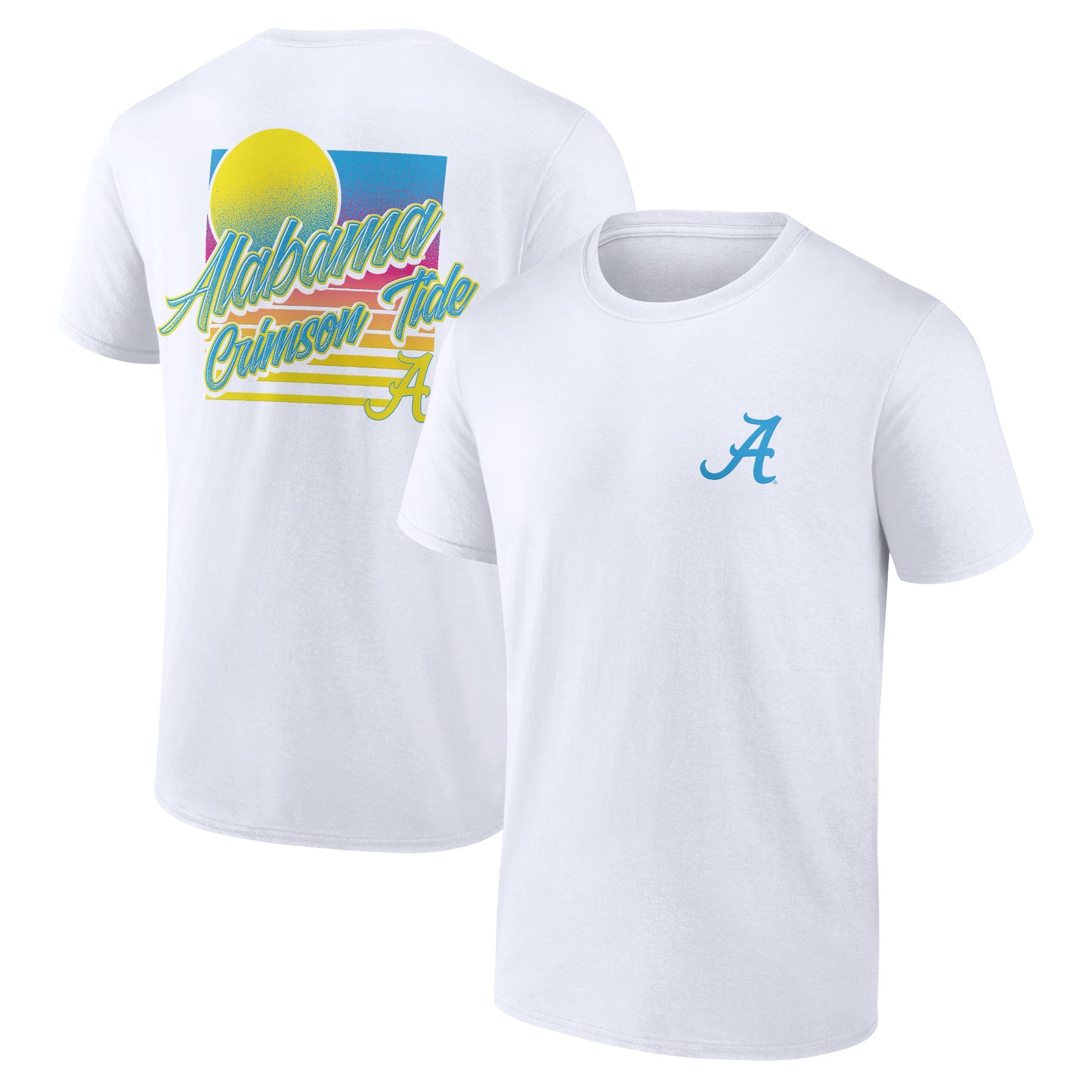 Men's  White Alabama Crimson Tide High Hurdles T-Shirt