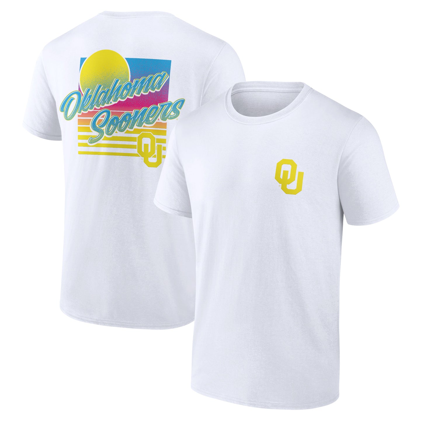 Men's  White Oklahoma Sooners High Hurdles T-Shirt