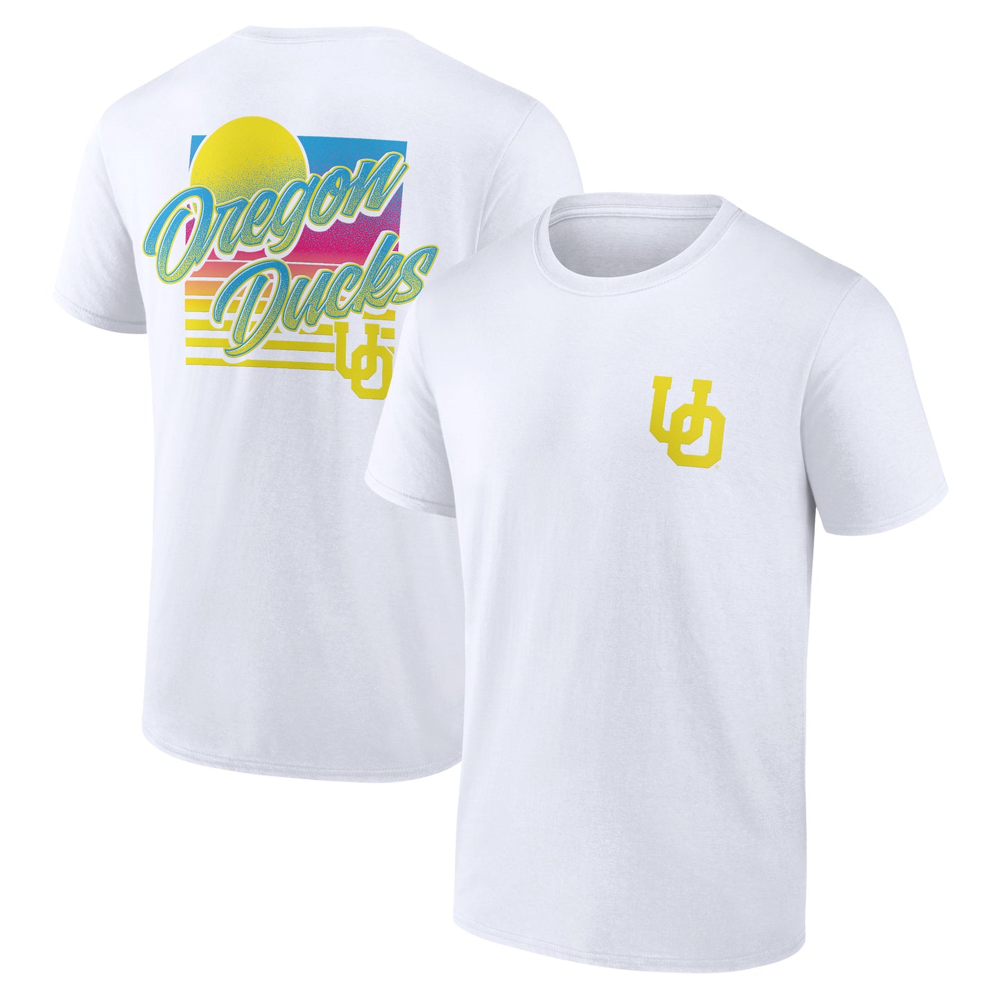 Men's  White Oregon Ducks High Hurdles T-Shirt