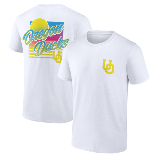 Men's  White Oregon Ducks High Hurdles T-Shirt