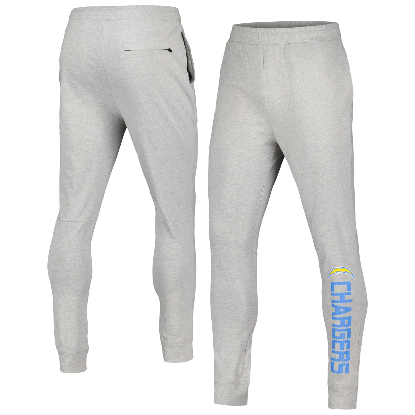 Men's MSX by Michael Strahan Gray Los Angeles Chargers Lounge Jogger Pants