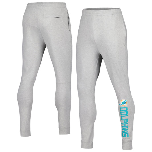 Men's MSX by Michael Strahan Gray Miami Dolphins Lounge Jogger Pants