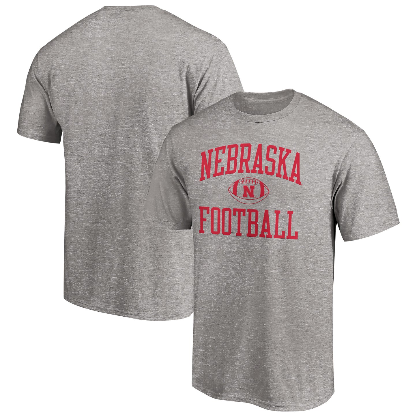 Men's  Heather Gray Nebraska Huskers First Sprint T-Shirt