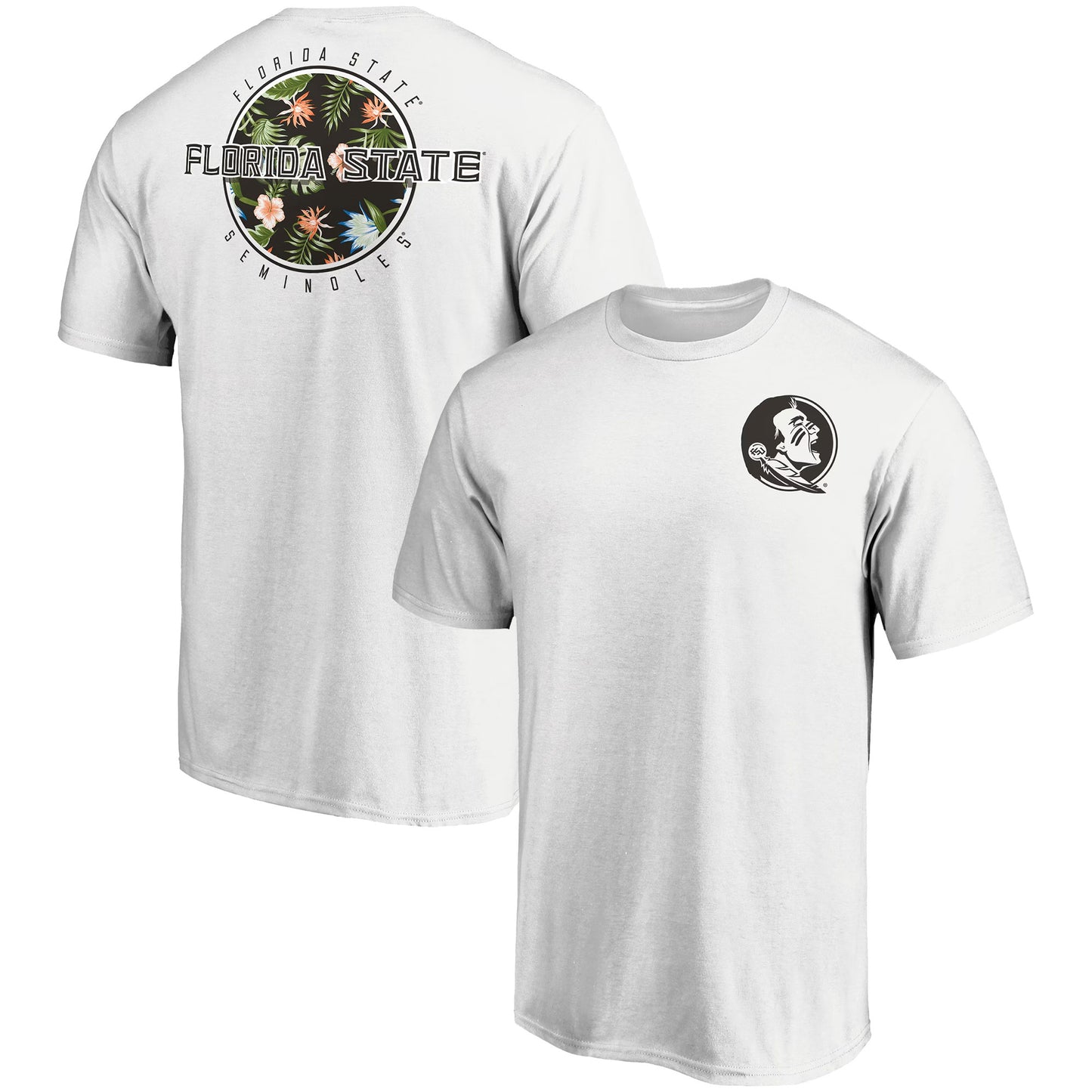 Men's  White Florida State Seminoles Botanic Glory T-Shirt