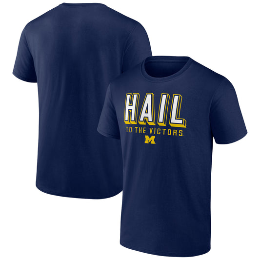 Men's  Navy Michigan Wolverines Home Field Win T-Shirt