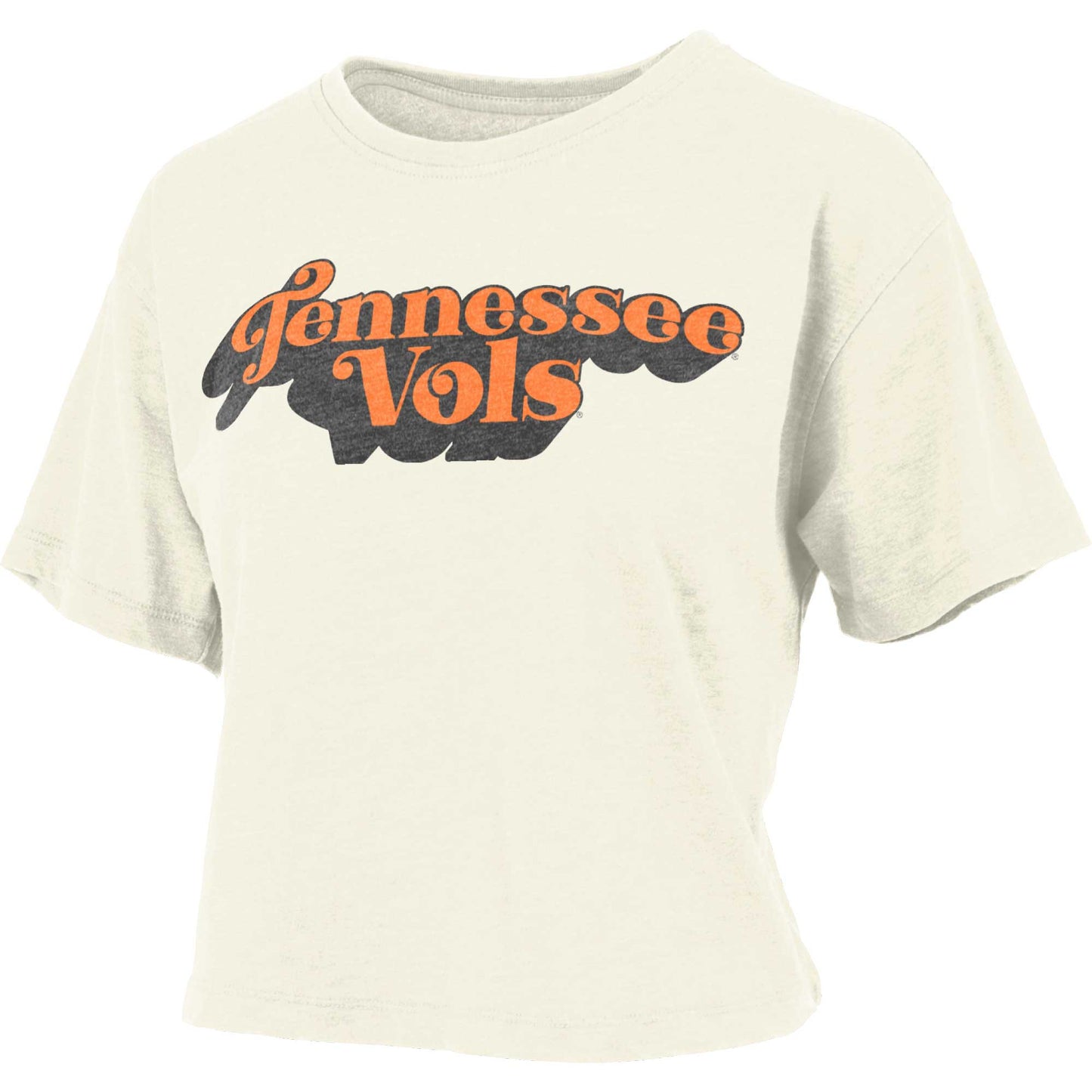 Women's Pressbox White Tennessee Volunteers Vintage Easy T-Shirt