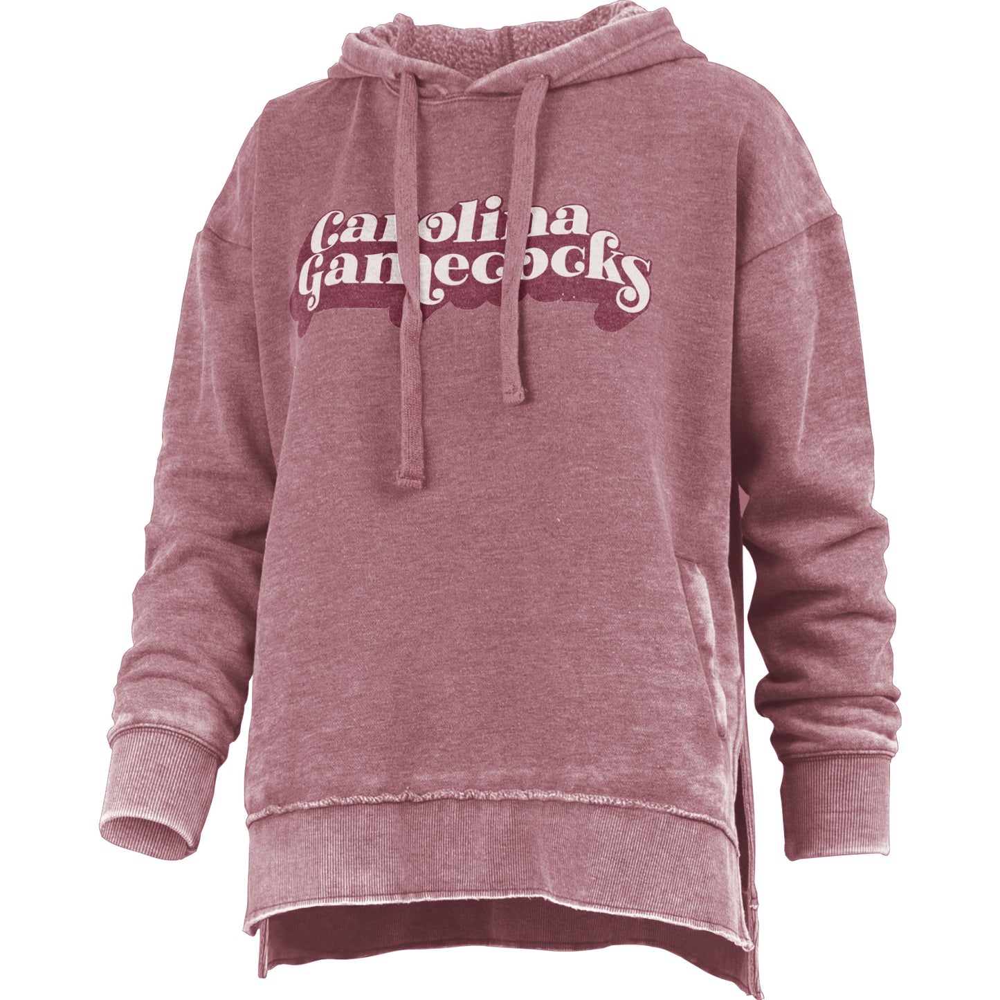 Women's Pressbox Garnet South Carolina Gamecocks Vintage Falkland Pullover Hoodie