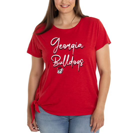 Women's Red Georgia Bulldogs Sophie T-Shirt