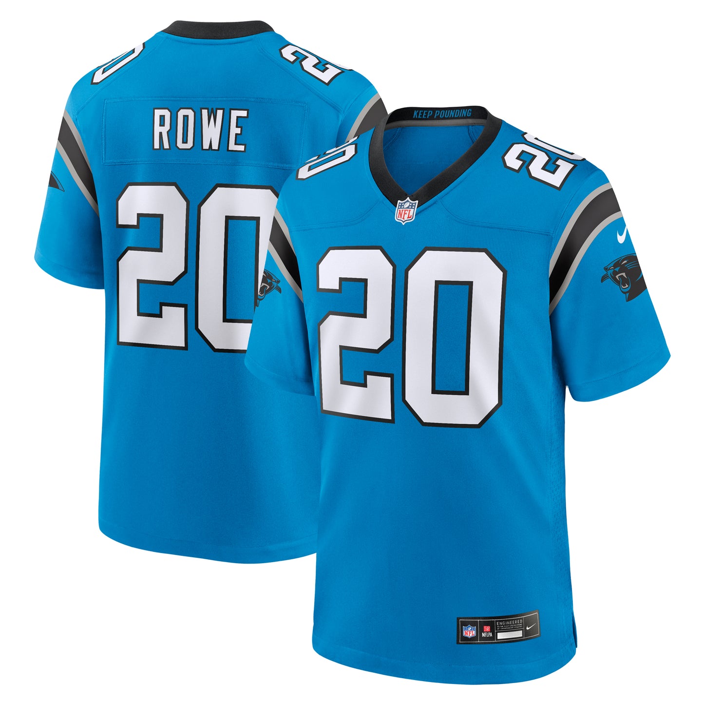 Men's Nike Eric Rowe Blue Carolina Panthers Alternate Game Jersey