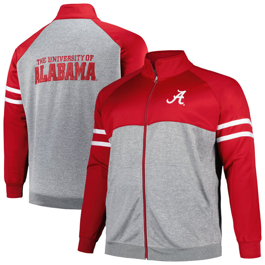 Men's Profile Crimson Alabama Crimson Tide Big & Tall Fleece Full-Zip Jacket