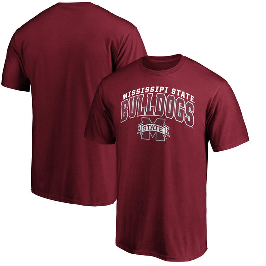 Men's  Maroon Mississippi State Bulldogs Steady T-Shirt