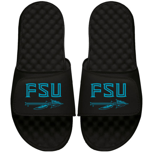 Men's ISlide  Black Florida State Seminoles Heritage Wordmark Slide Sandals