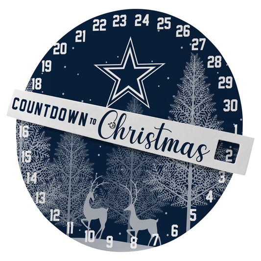 Pegasus Dallas Cowboys Countdown to Christmas Wall Sign