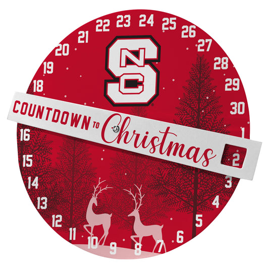 Pegasus NC State Wolfpack Countdown to Christmas Wall Sign