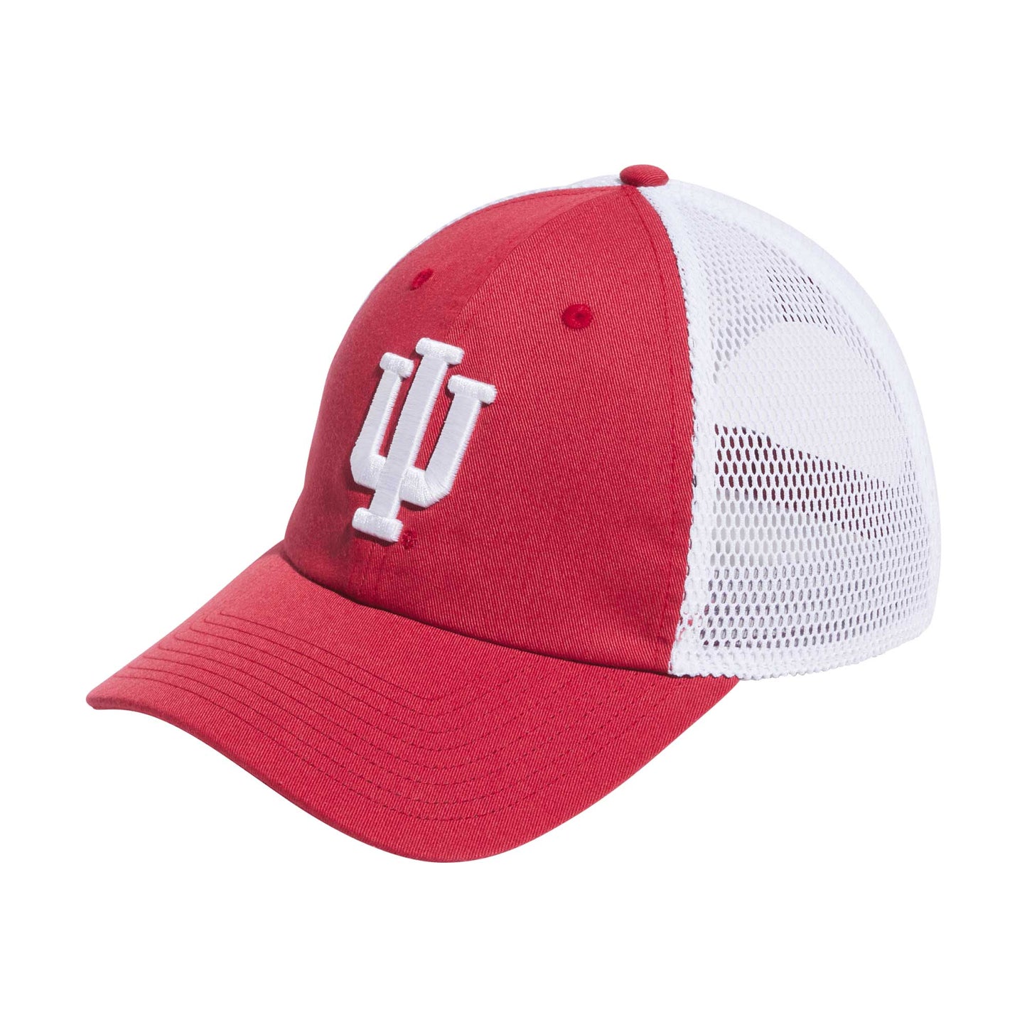 Men's adidas Crimson Indiana Hoosiers Mascot Slouch Trucker Adjustable Hat