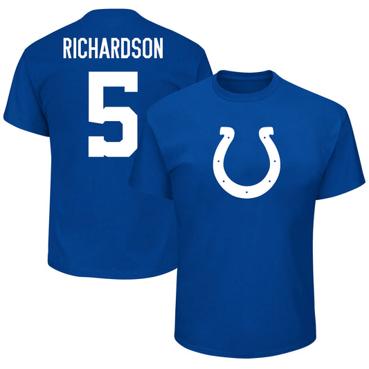 Men's Fanatics Anthony Richardson Royal Indianapolis Colts Big & Tall Player Name & Number T-Shirt