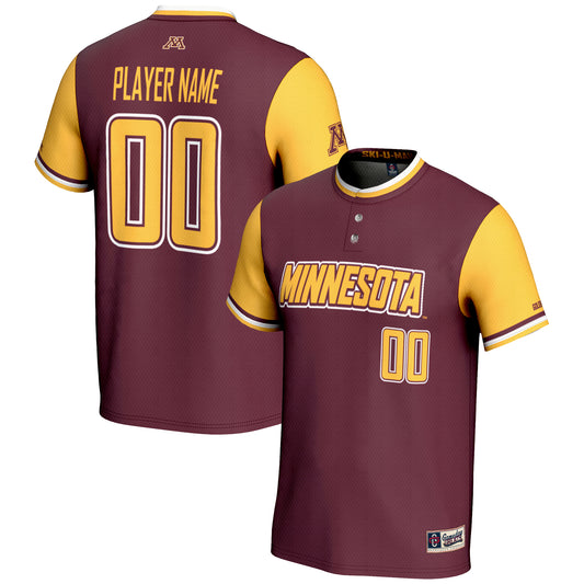 Youth GameDay Greats  Maroon Minnesota Golden Gophers NIL Pick-A-Player Lightweight Softball Jersey